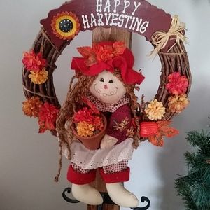 Happy Harvesting wreath